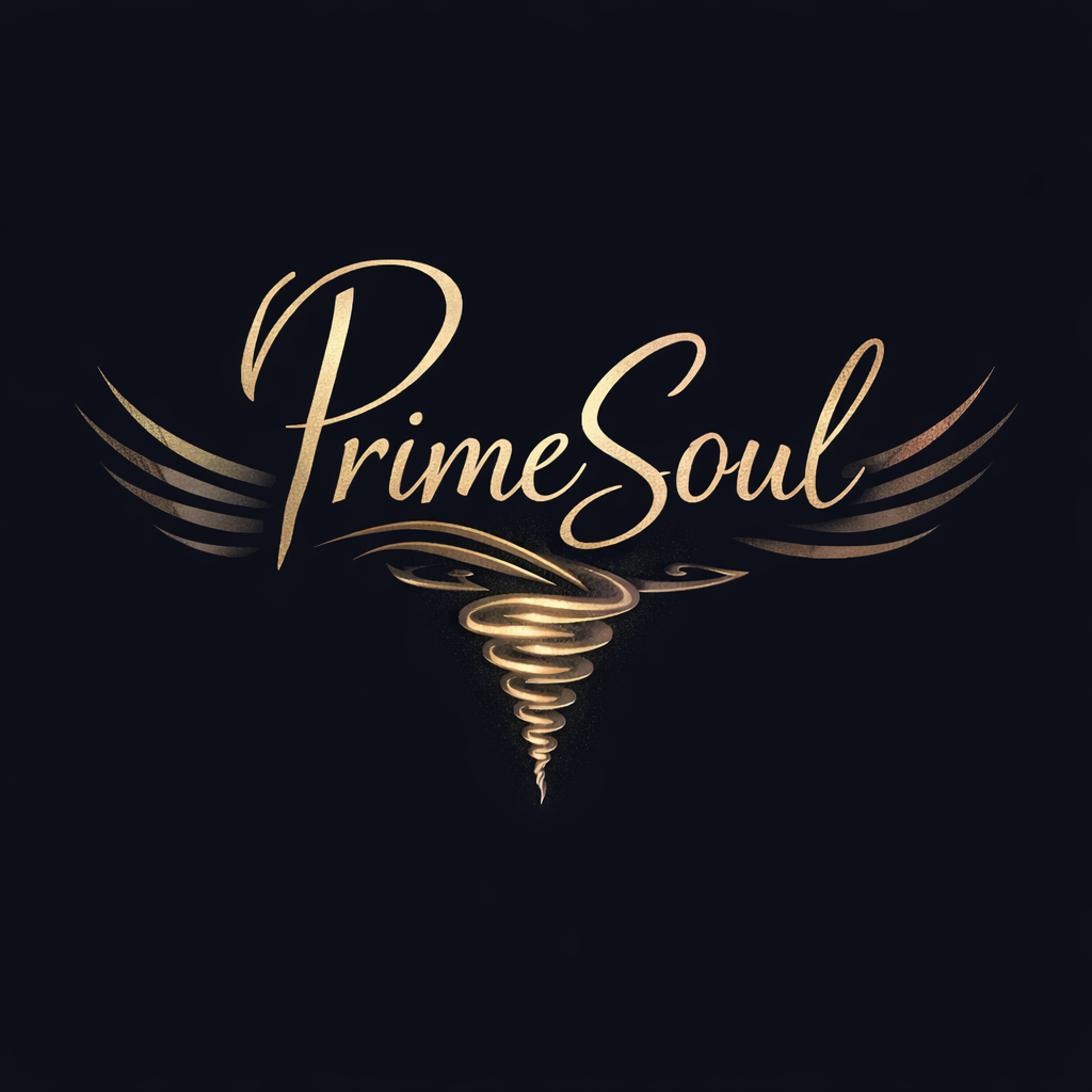 PrimeSoul Logo im eleganten Goldton